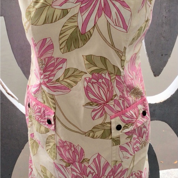 Tommy Hilfiger Strapless Knee High Dress with Front Pockets and Rear Zip - Picture 3 of 16